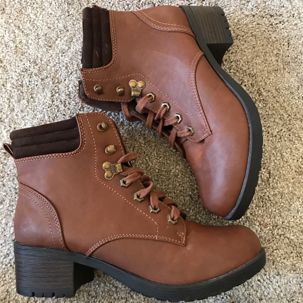 Brown booties